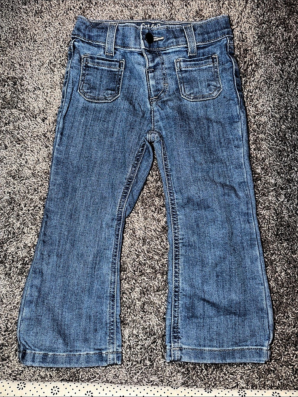 Cat & Jack Flare Girls 3T Blue Jeans